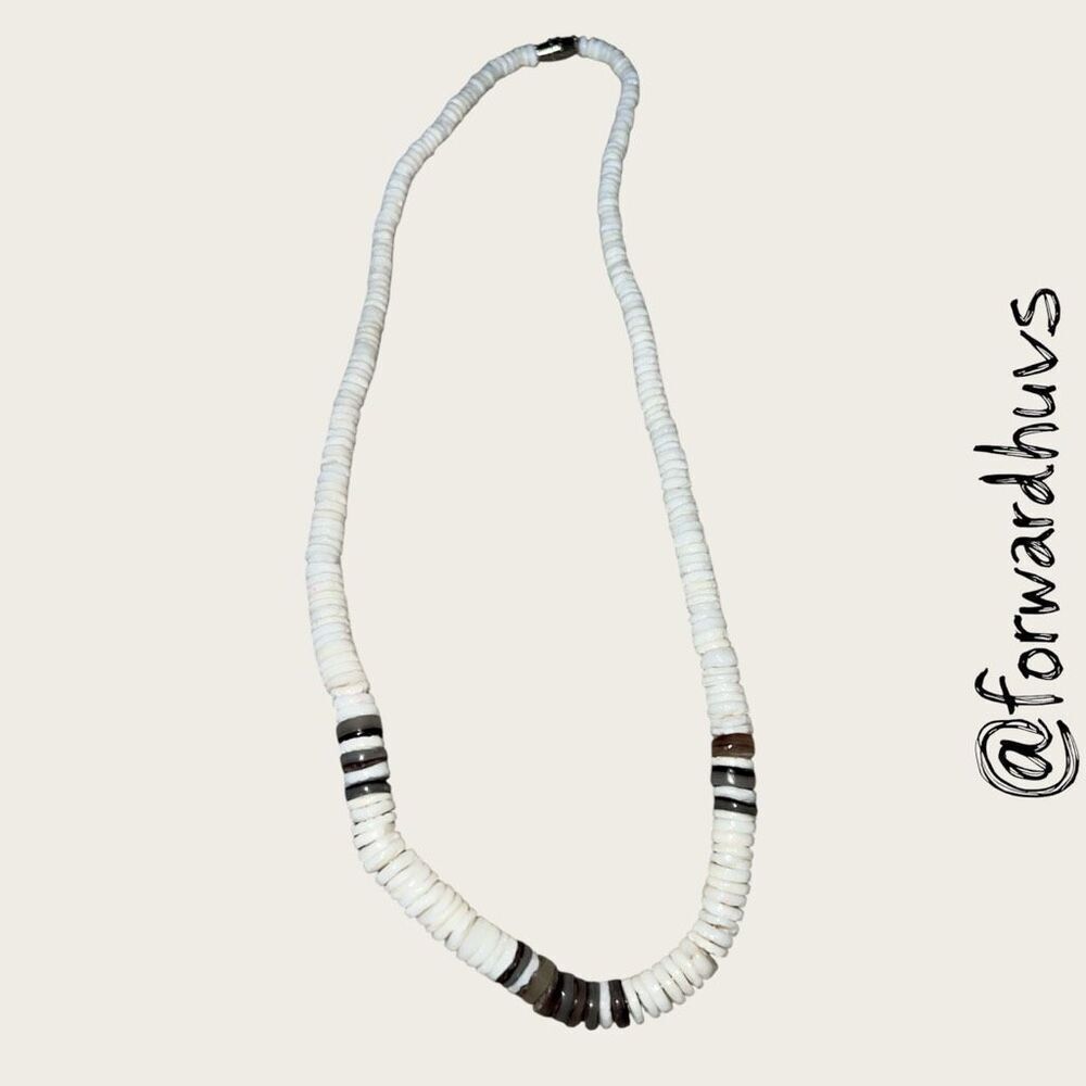 Hand Crafted Puka Shell Necklace – 18” Length
